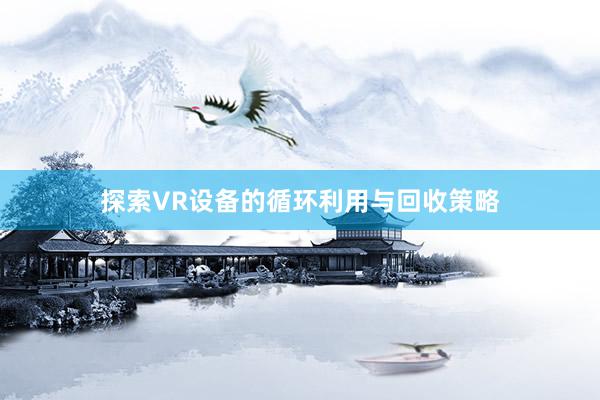 探索VR设备的循环利用与回收策略